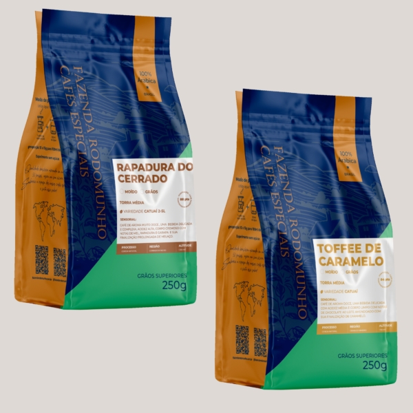 Kit Cafés Rapadura do cerrado/Toffee de caramelo